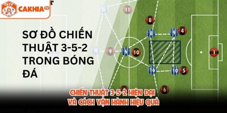 Chiến Thuật 3-5-2 Hiện Đại Và Cách Vận Hành Hiệu Quả